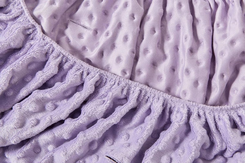 DONOMILO Changing Pad Cover Super Soft Dots Skin-Friendly Breathable Wipeable Changing Table Sheets for Baby Boy and Baby Girl (Lavender) - Image 4